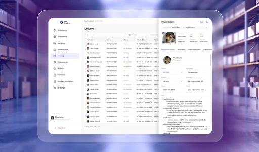 Custom ERP System for Logistics